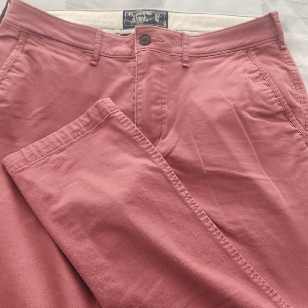 Abercrombie & Fitch Salmon Silm Stretch Chinos 32x32